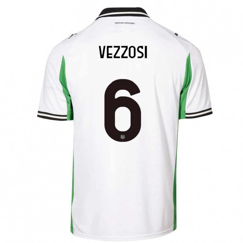 Danxen Herren Giorgio Vezzosi #6 Weiß Grün Schwarz Auswärtstrikot Trikot 2025/26 T-Shirt Österreich