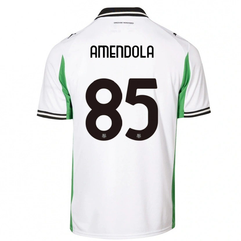 Danxen Herren Catello Amendola #85 Weiß Grün Schwarz Auswärtstrikot Trikot 2025/26 T-Shirt Österreich