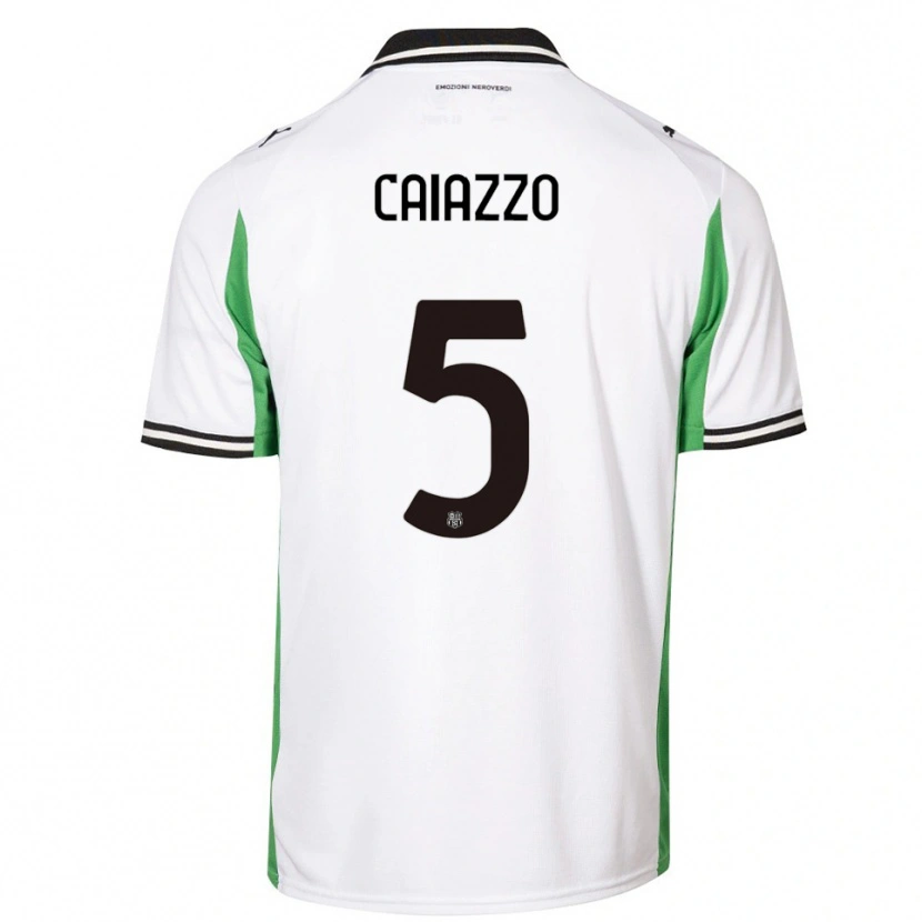 Danxen Herren Sara Caiazzo #5 Weiß Grün Schwarz Auswärtstrikot Trikot 2025/26 T-Shirt Österreich