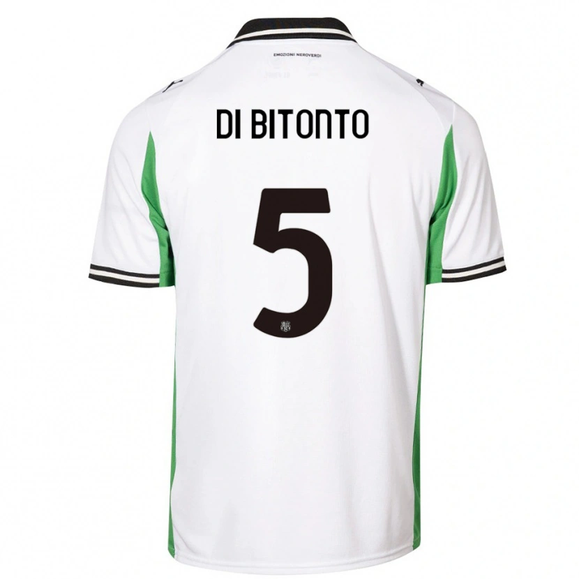 Danxen Herren Alessandro Di Bitonto #5 Weiß Grün Schwarz Auswärtstrikot Trikot 2025/26 T-Shirt Österreich
