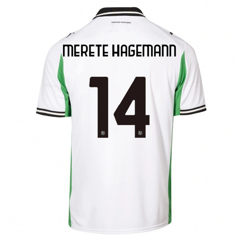 Danxen Herren Maja Merete Hagemann #14 Weiß Grün Schwarz Auswärtstrikot Trikot 2025/26 T-Shirt Österreich