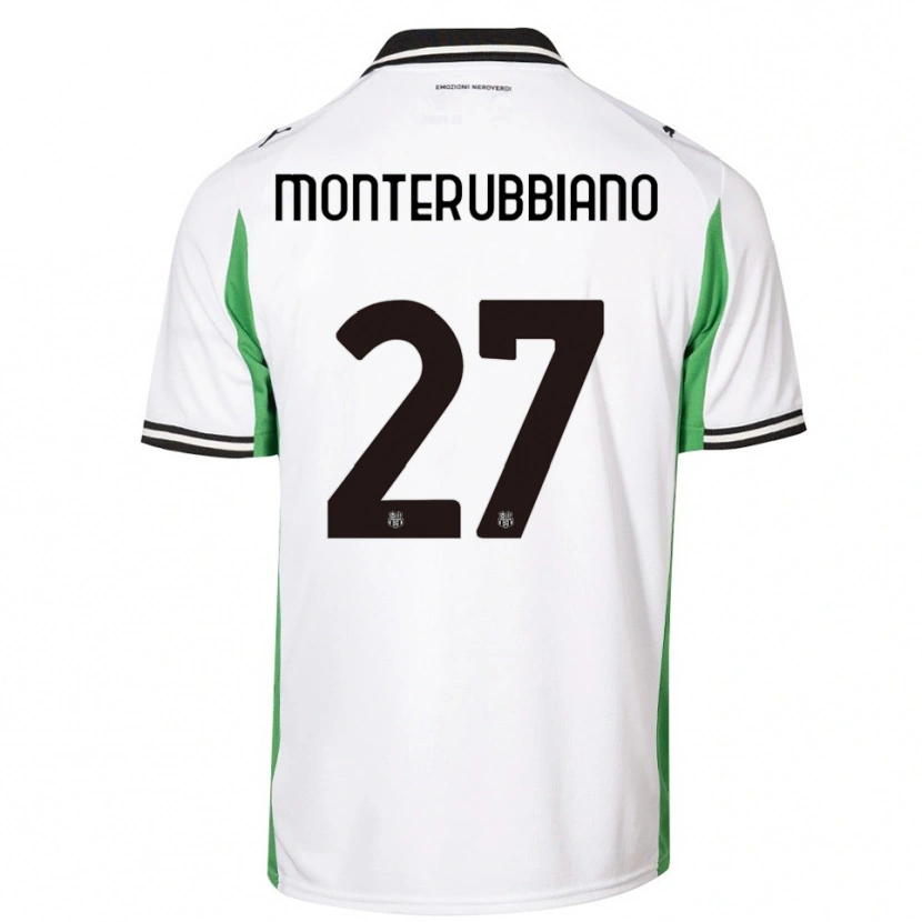 Danxen Herren Valeria Monterubbiano #27 Weiß Grün Schwarz Auswärtstrikot Trikot 2025/26 T-Shirt Österreich