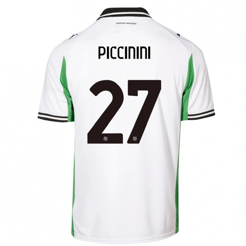 Danxen Herren Stefano Piccinini #27 Weiß Grün Schwarz Auswärtstrikot Trikot 2025/26 T-Shirt Österreich
