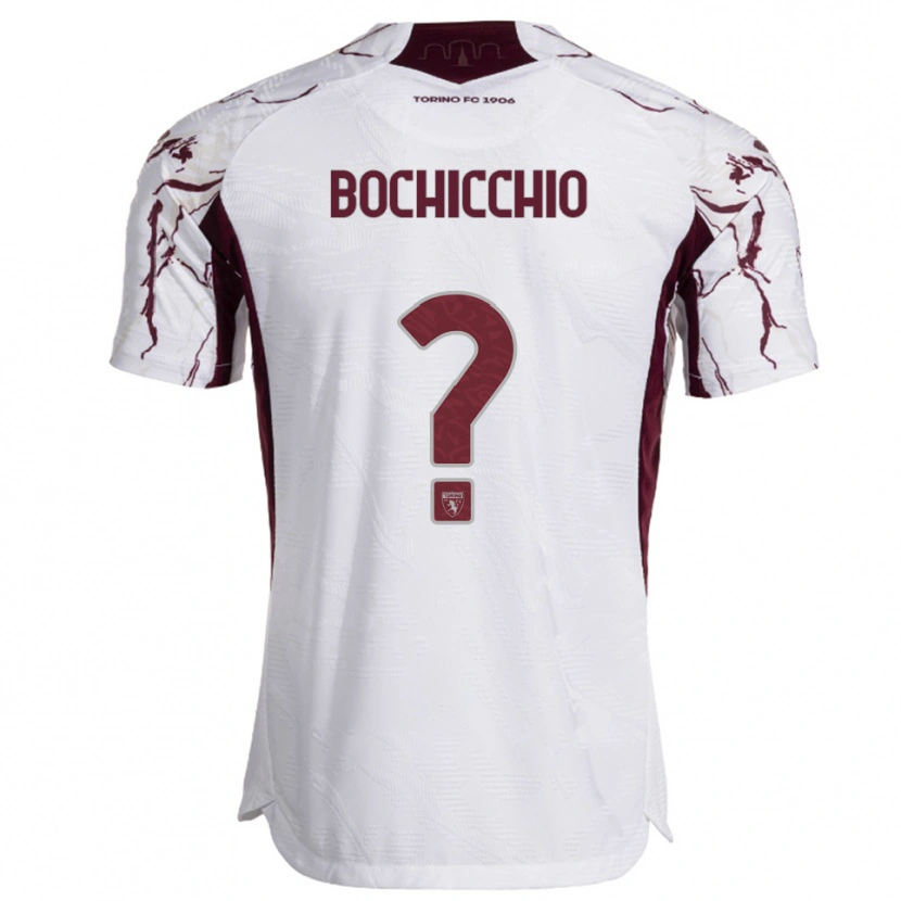 Danxen Herren Francesco Bochicchio #0 Weiß Burgunderrot Auswärtstrikot Trikot 2025/26 T-Shirt Österreich