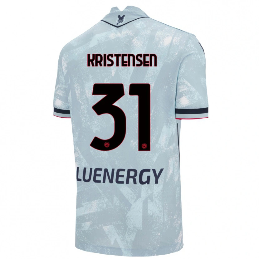 Danxen Herren Thomas Kristensen #31 Hellblau Schwarz Auswärtstrikot Trikot 2025/26 T-Shirt Österreich