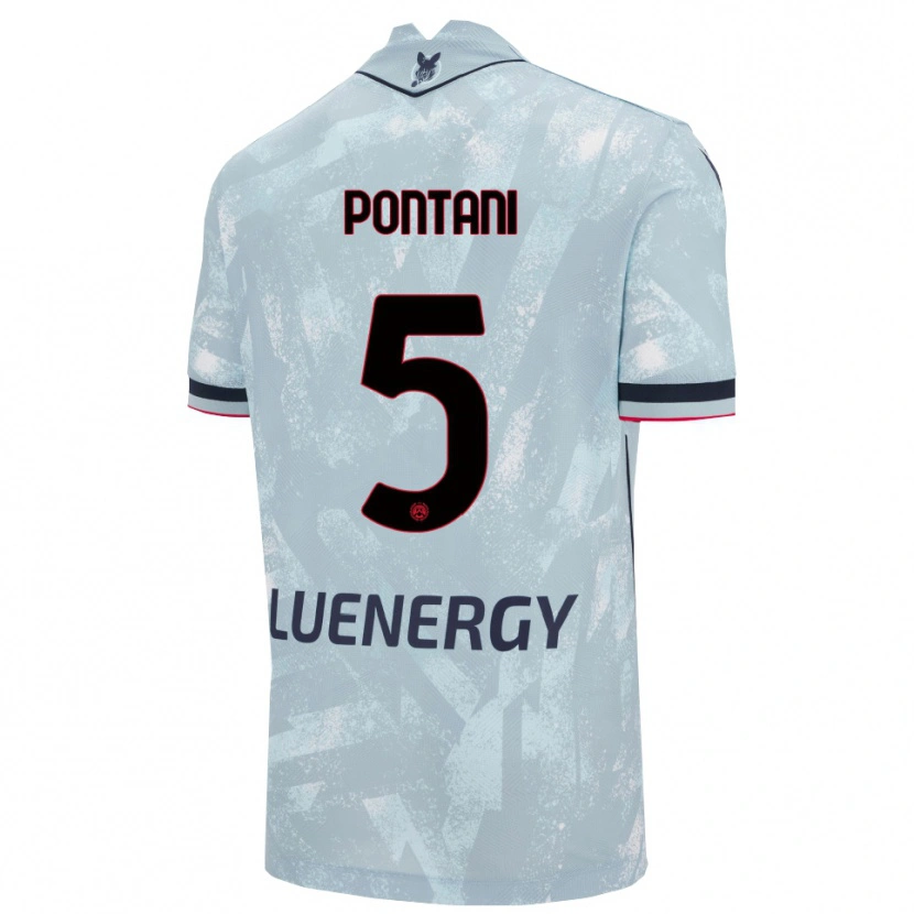 Danxen Herren Leonardo Pontani #5 Hellblau Schwarz Auswärtstrikot Trikot 2025/26 T-Shirt Österreich