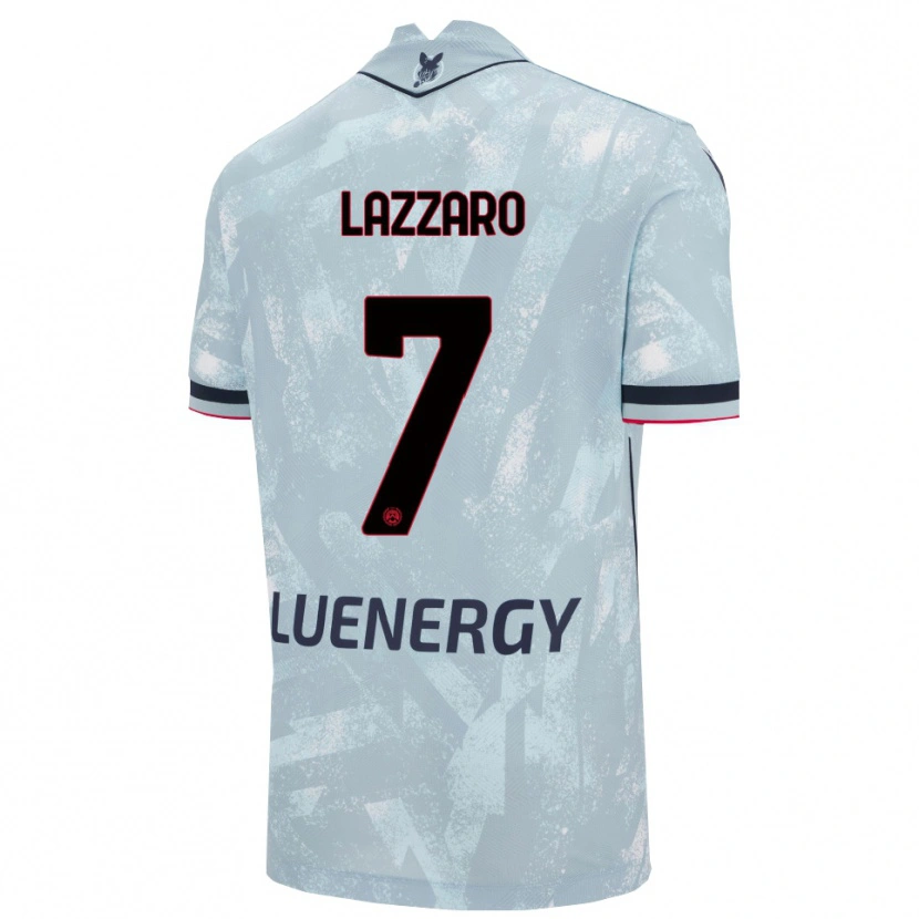 Danxen Herren Davide Lazzaro #7 Hellblau Schwarz Auswärtstrikot Trikot 2025/26 T-Shirt Österreich