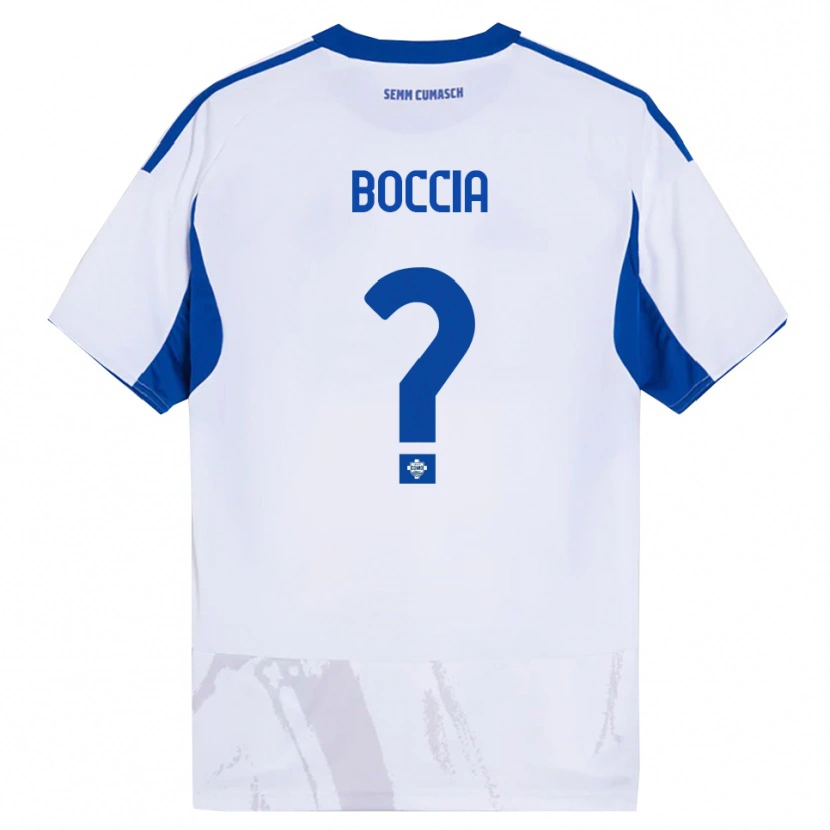 Danxen Herren Thomas Boccia #0 Weiß Blau Auswärtstrikot Trikot 2025/26 T-Shirt Österreich