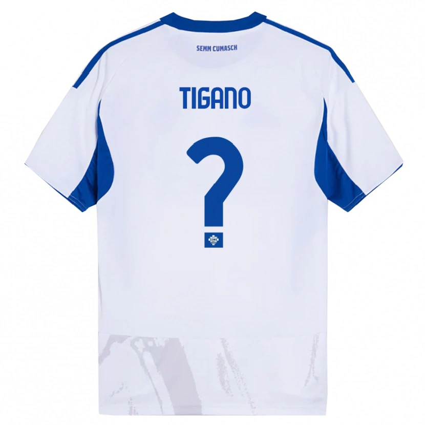 Danxen Herren Achille Tigano #0 Weiß Blau Auswärtstrikot Trikot 2025/26 T-Shirt Österreich