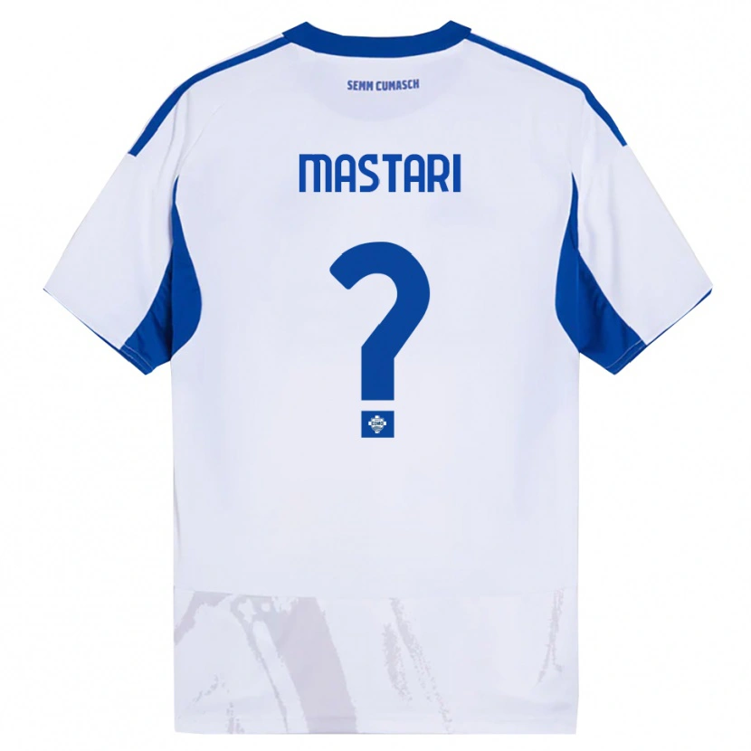 Danxen Herren Riyad Mastari #0 Weiß Blau Auswärtstrikot Trikot 2025/26 T-Shirt Österreich