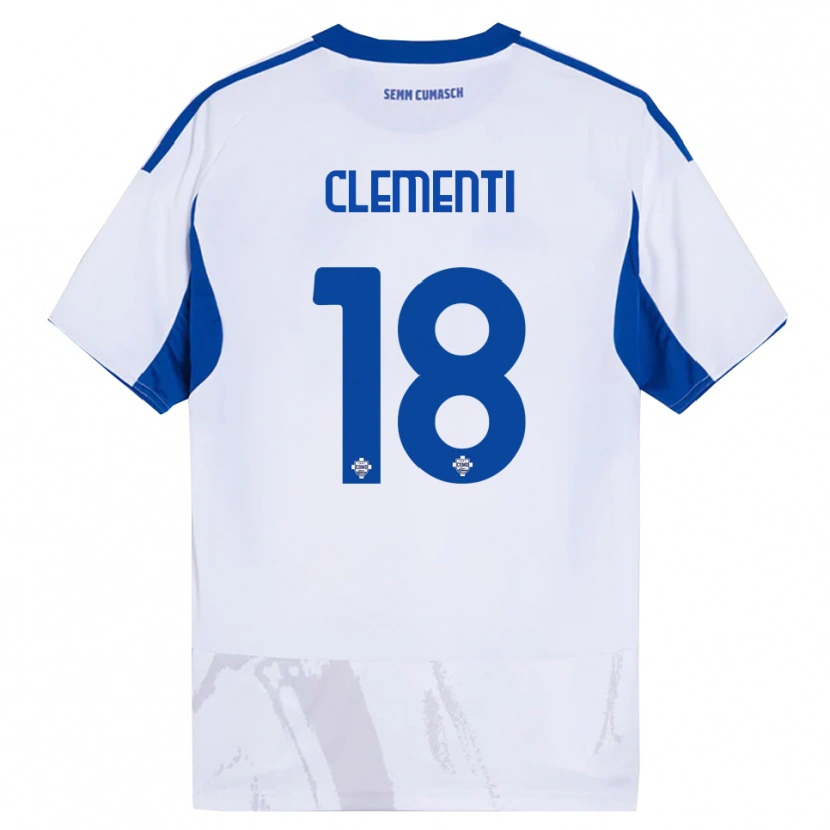 Danxen Herren Thomas Clementi #18 Weiß Blau Auswärtstrikot Trikot 2025/26 T-Shirt Österreich