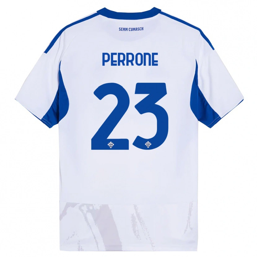 Danxen Herren Máximo Perrone #23 Weiß Blau Auswärtstrikot Trikot 2025/26 T-Shirt Österreich