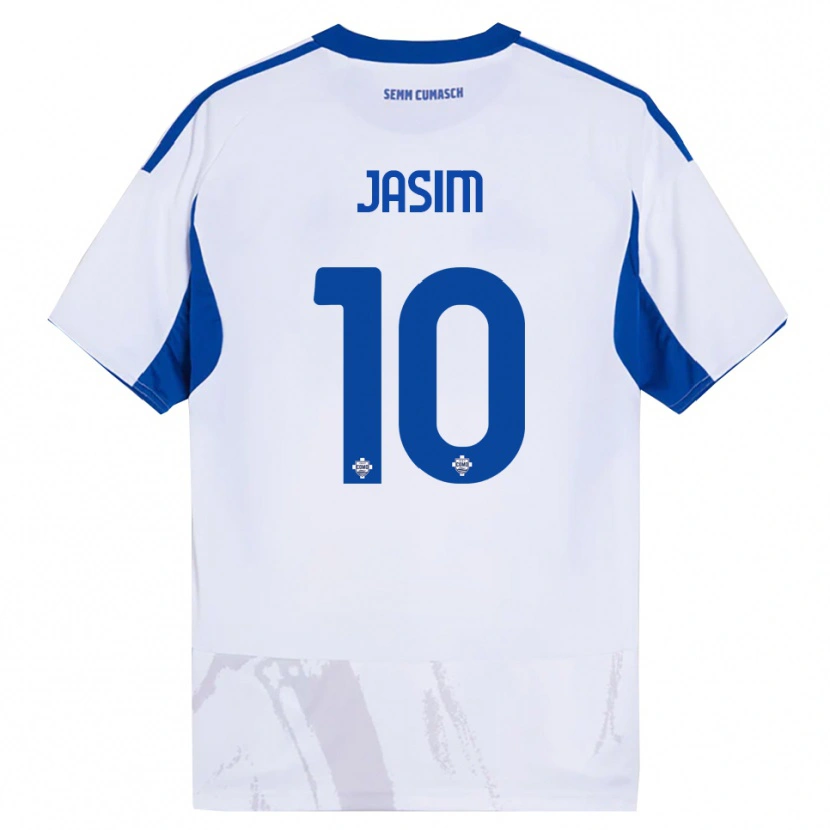 Danxen Herren Ali Jasim #10 Weiß Blau Auswärtstrikot Trikot 2025/26 T-Shirt Österreich