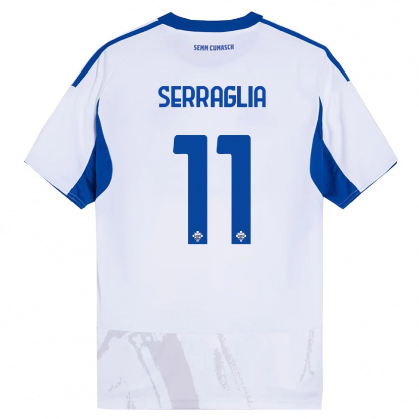 Danxen Herren Lucas Serraglia #11 Weiß Blau Auswärtstrikot Trikot 2025/26 T-Shirt Österreich