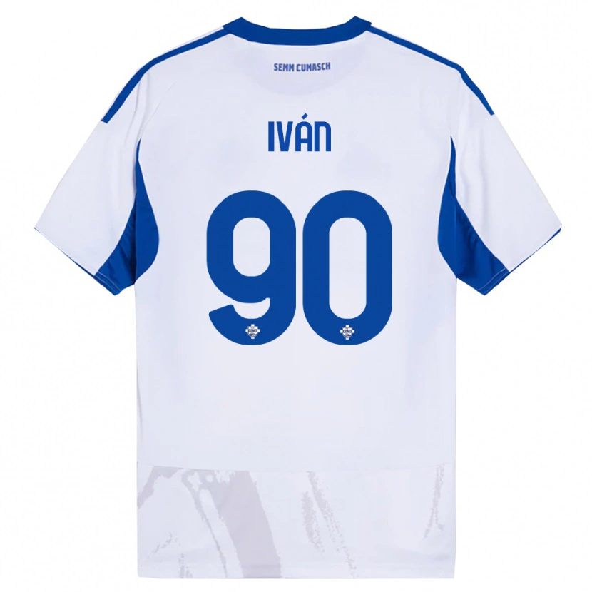 Danxen Herren Iván Azón #90 Weiß Blau Auswärtstrikot Trikot 2025/26 T-Shirt Österreich