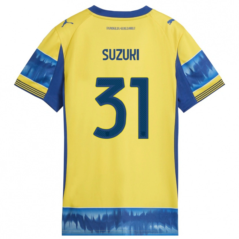 Danxen Herren Zion Suzuki #31 Gelb Blau Auswärtstrikot Trikot 2025/26 T-Shirt Österreich