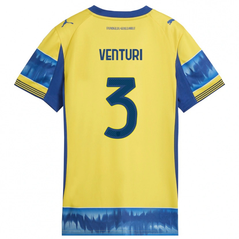 Danxen Herren Edoardo Venturi #3 Gelb Blau Auswärtstrikot Trikot 2025/26 T-Shirt Österreich