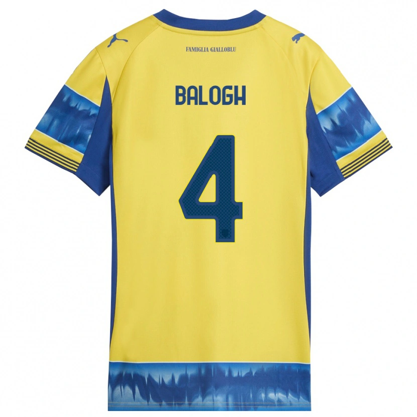 Danxen Herren Botond Balogh #4 Gelb Blau Auswärtstrikot Trikot 2025/26 T-Shirt Österreich