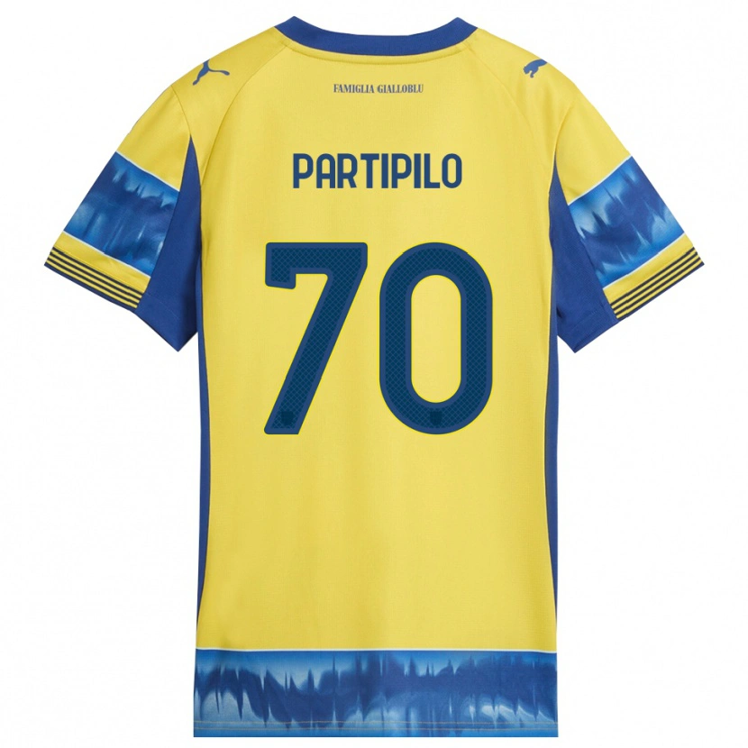Danxen Herren Anthony Partipilo #70 Gelb Blau Auswärtstrikot Trikot 2025/26 T-Shirt Österreich