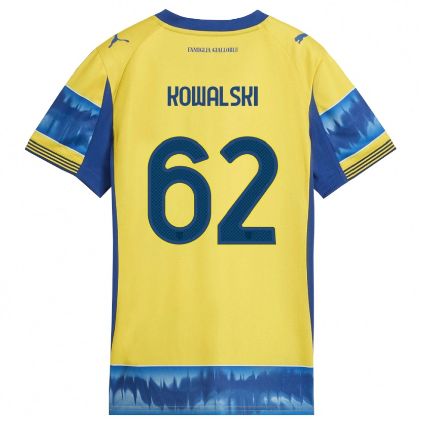 Danxen Herren Mateusz Kowalski #62 Gelb Blau Auswärtstrikot Trikot 2025/26 T-Shirt Österreich