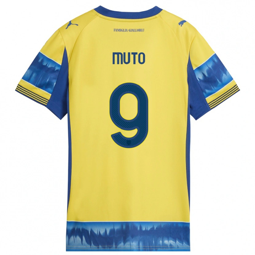 Danxen Herren Andrea Muto #9 Gelb Blau Auswärtstrikot Trikot 2025/26 T-Shirt Österreich