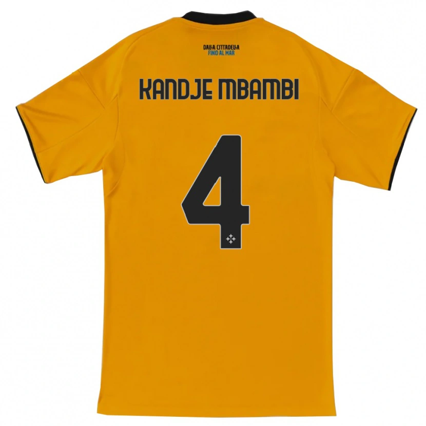 Danxen Herren Jeremy Kandje Mbambi #4 Orange Blau Auswärtstrikot Trikot 2025/26 T-Shirt Österreich
