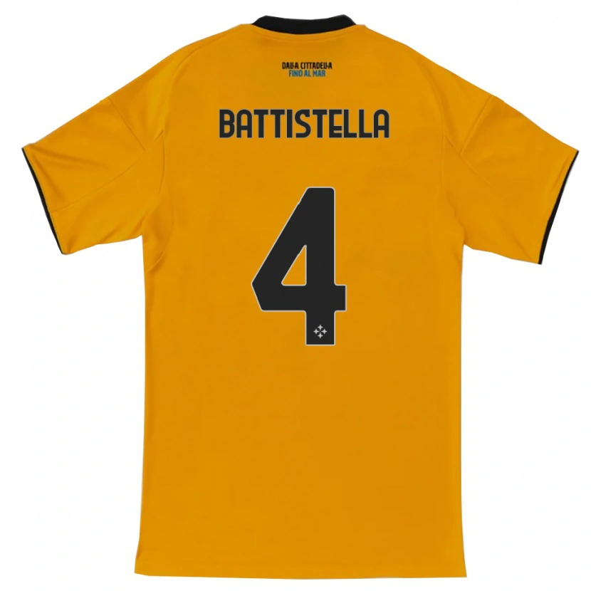Danxen Herren Daniel Battistella #4 Orange Blau Auswärtstrikot Trikot 2025/26 T-Shirt Österreich