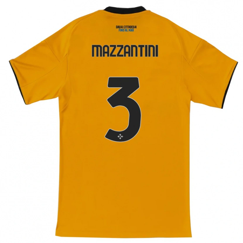 Danxen Herren Niccolò Mazzantini #3 Orange Blau Auswärtstrikot Trikot 2025/26 T-Shirt Österreich