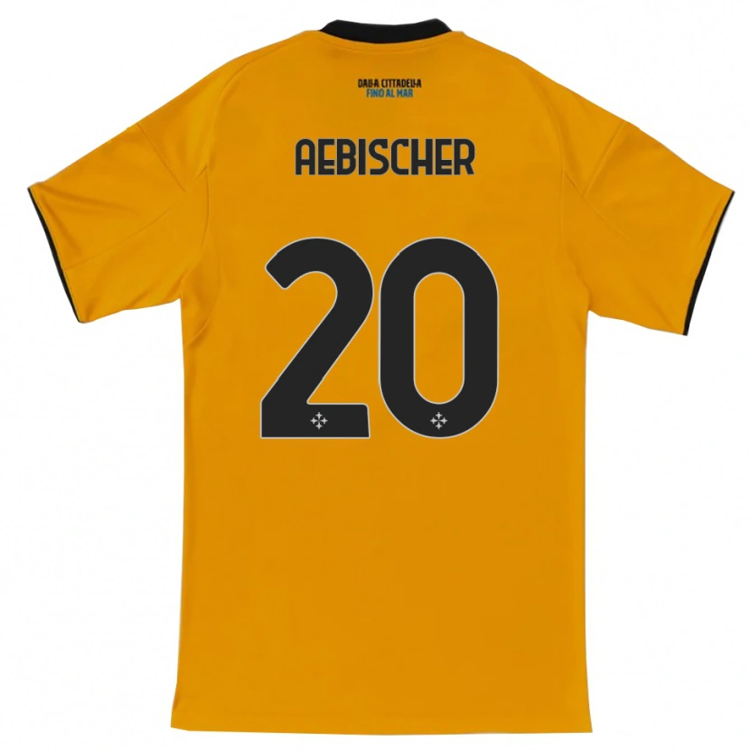 Danxen Herren Michel Aebischer #20 Orange Blau Auswärtstrikot Trikot 2025/26 T-Shirt Österreich