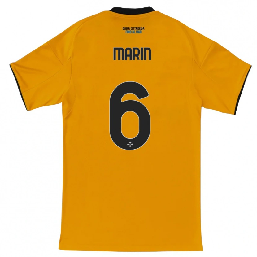Danxen Herren Marius Marin #6 Orange Blau Auswärtstrikot Trikot 2025/26 T-Shirt Österreich