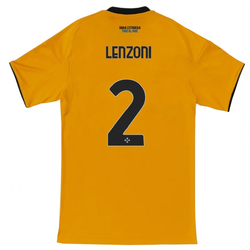 Danxen Herren Samuele Lenzoni #2 Orange Blau Auswärtstrikot Trikot 2025/26 T-Shirt Österreich