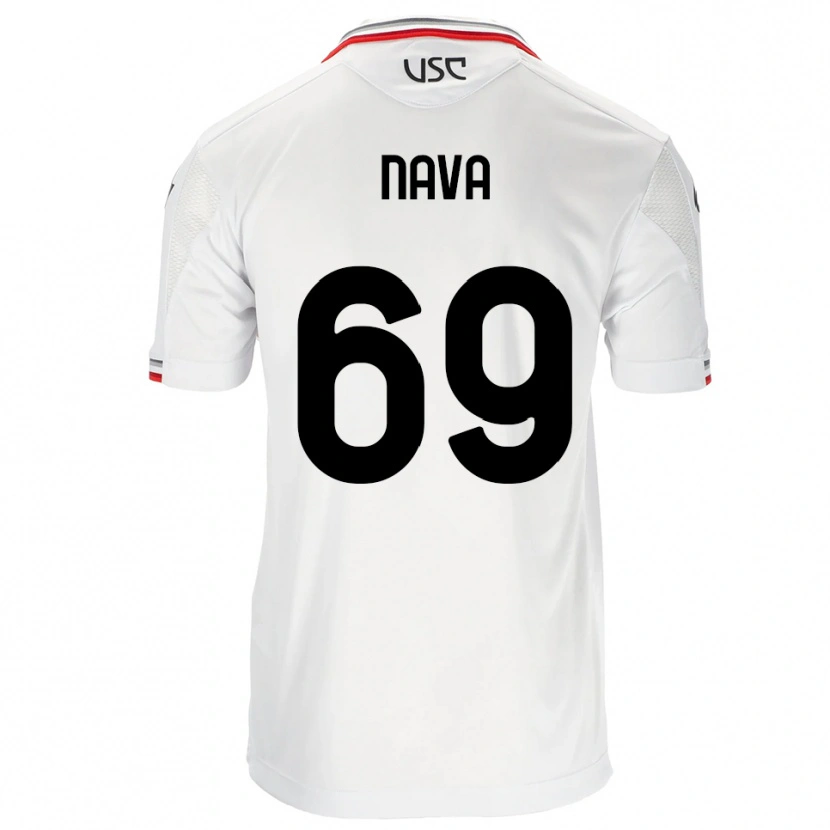 Danxen Herren Lapo Nava #69 Weiß Rot Auswärtstrikot Trikot 2025/26 T-Shirt Österreich