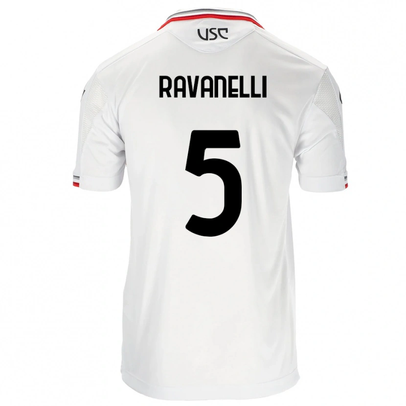Danxen Herren Luca Ravanelli #5 Weiß Rot Auswärtstrikot Trikot 2025/26 T-Shirt Österreich