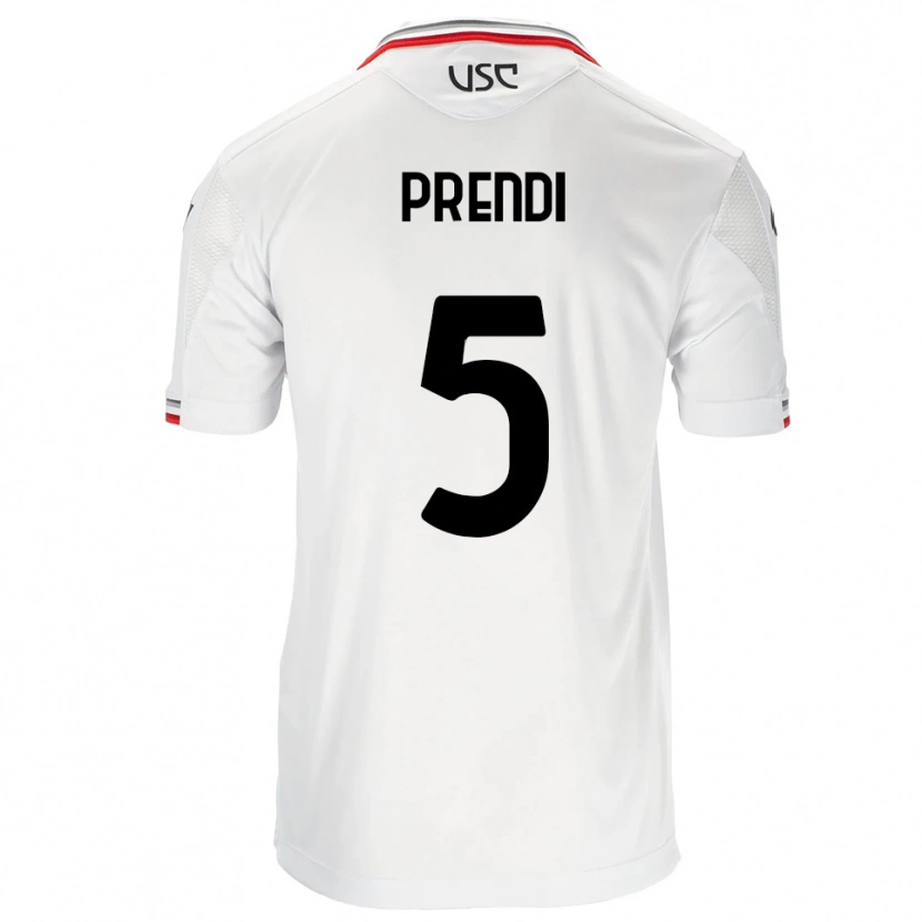 Danxen Herren Denis Prendi #5 Weiß Rot Auswärtstrikot Trikot 2025/26 T-Shirt Österreich