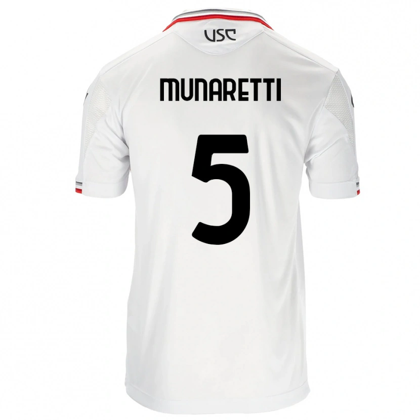 Danxen Herren Luca Munaretti #5 Weiß Rot Auswärtstrikot Trikot 2025/26 T-Shirt Österreich