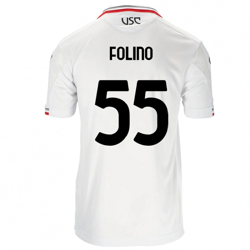 Danxen Herren Francesco Folino #55 Weiß Rot Auswärtstrikot Trikot 2025/26 T-Shirt Österreich