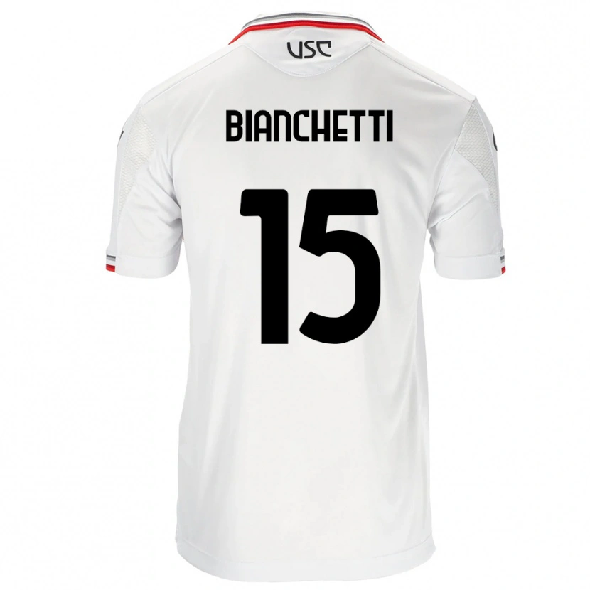 Danxen Herren Matteo Bianchetti #15 Weiß Rot Auswärtstrikot Trikot 2025/26 T-Shirt Österreich