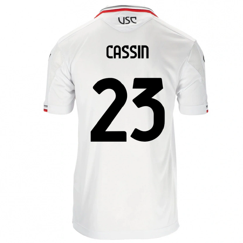 Danxen Herren Marco Cassin #23 Weiß Rot Auswärtstrikot Trikot 2025/26 T-Shirt Österreich