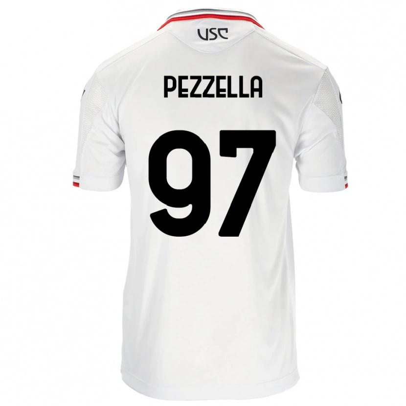Danxen Herren Giuseppe Pezzella #97 Weiß Rot Auswärtstrikot Trikot 2025/26 T-Shirt Österreich