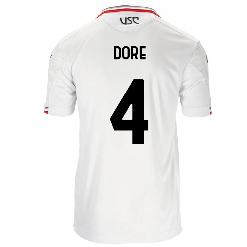Danxen Herren Salvatore Dore #4 Weiß Rot Auswärtstrikot Trikot 2025/26 T-Shirt Österreich