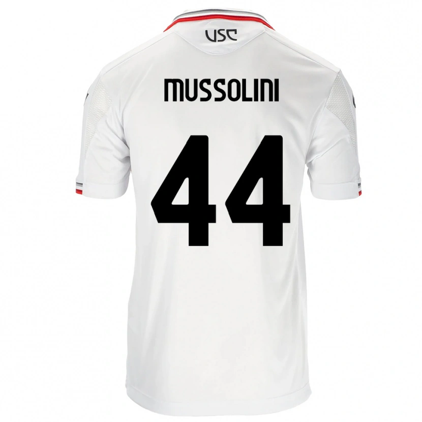 Danxen Herren Romano Floriani Mussolini #44 Weiß Rot Auswärtstrikot Trikot 2025/26 T-Shirt Österreich