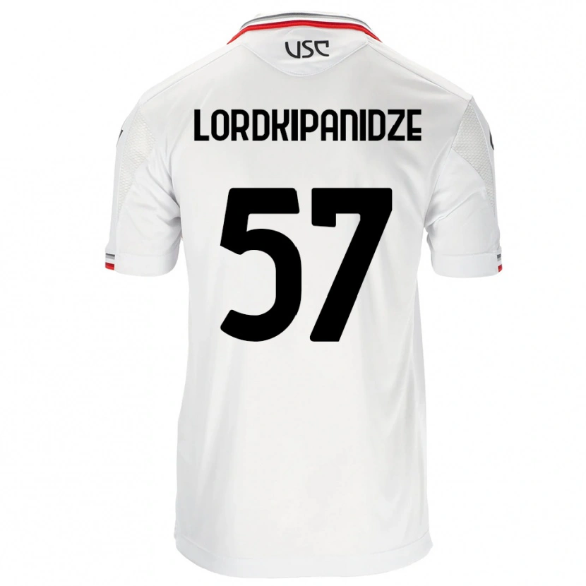 Danxen Herren Dachi Lordkipanidze #57 Weiß Rot Auswärtstrikot Trikot 2025/26 T-Shirt Österreich