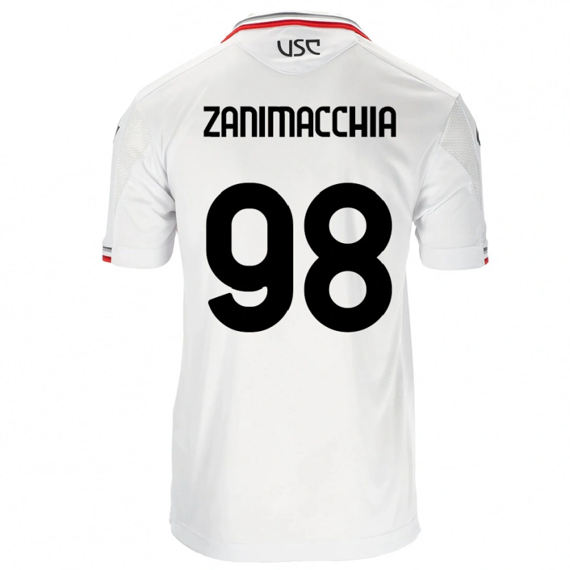 Danxen Herren Luca Zanimacchia #98 Weiß Rot Auswärtstrikot Trikot 2025/26 T-Shirt Österreich