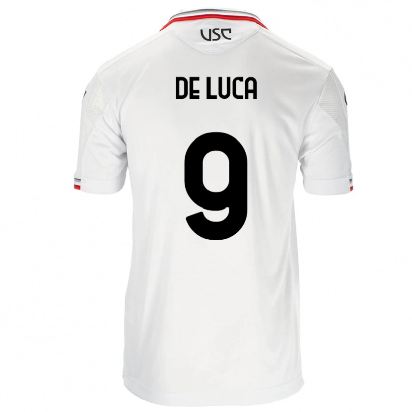 Danxen Herren Manuel De Luca #9 Weiß Rot Auswärtstrikot Trikot 2025/26 T-Shirt Österreich