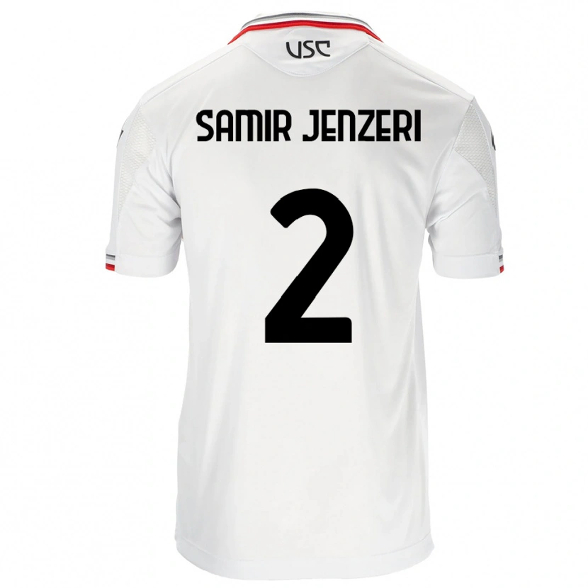 Danxen Herren Gabriele Samir Jenzeri #2 Weiß Rot Auswärtstrikot Trikot 2025/26 T-Shirt Österreich