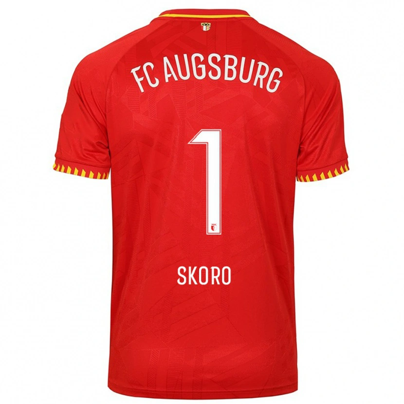 Danxen Herren Luka Skoro #1 Rot Gelb Auswärtstrikot Trikot 2025/26 T-Shirt Österreich