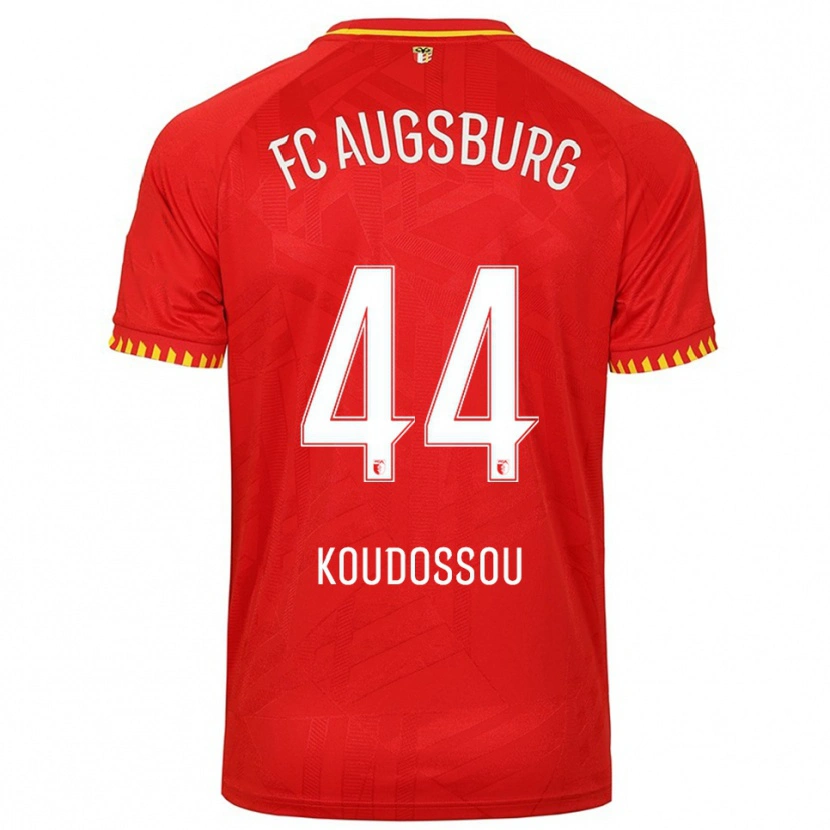 Danxen Herren Henri Koudossou #44 Rot Gelb Auswärtstrikot Trikot 2025/26 T-Shirt Österreich