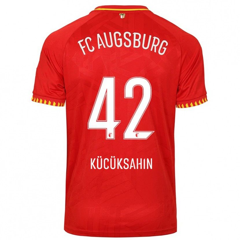 Danxen Herren Mahmut Kücüksahin #42 Rot Gelb Auswärtstrikot Trikot 2025/26 T-Shirt Österreich