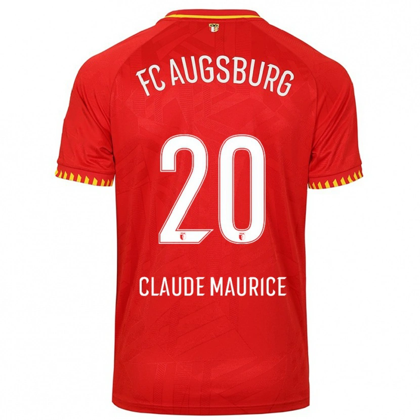 Danxen Herren Alexis Claude-Maurice #20 Rot Gelb Auswärtstrikot Trikot 2025/26 T-Shirt Österreich