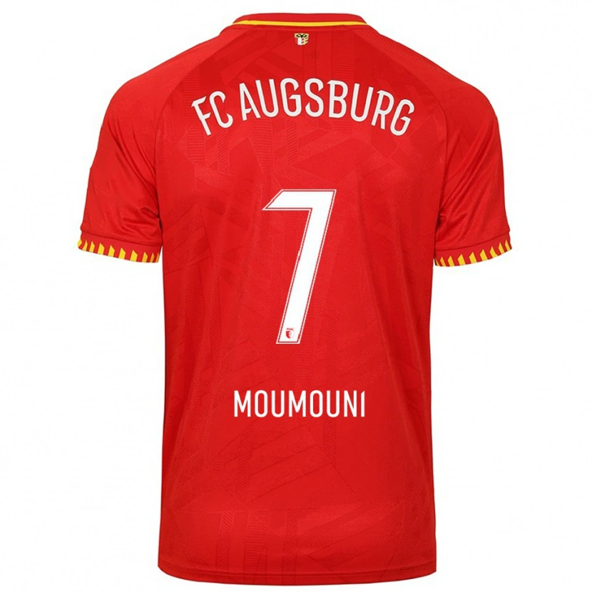 Danxen Herren Faris Moumouni #7 Rot Gelb Auswärtstrikot Trikot 2025/26 T-Shirt Österreich